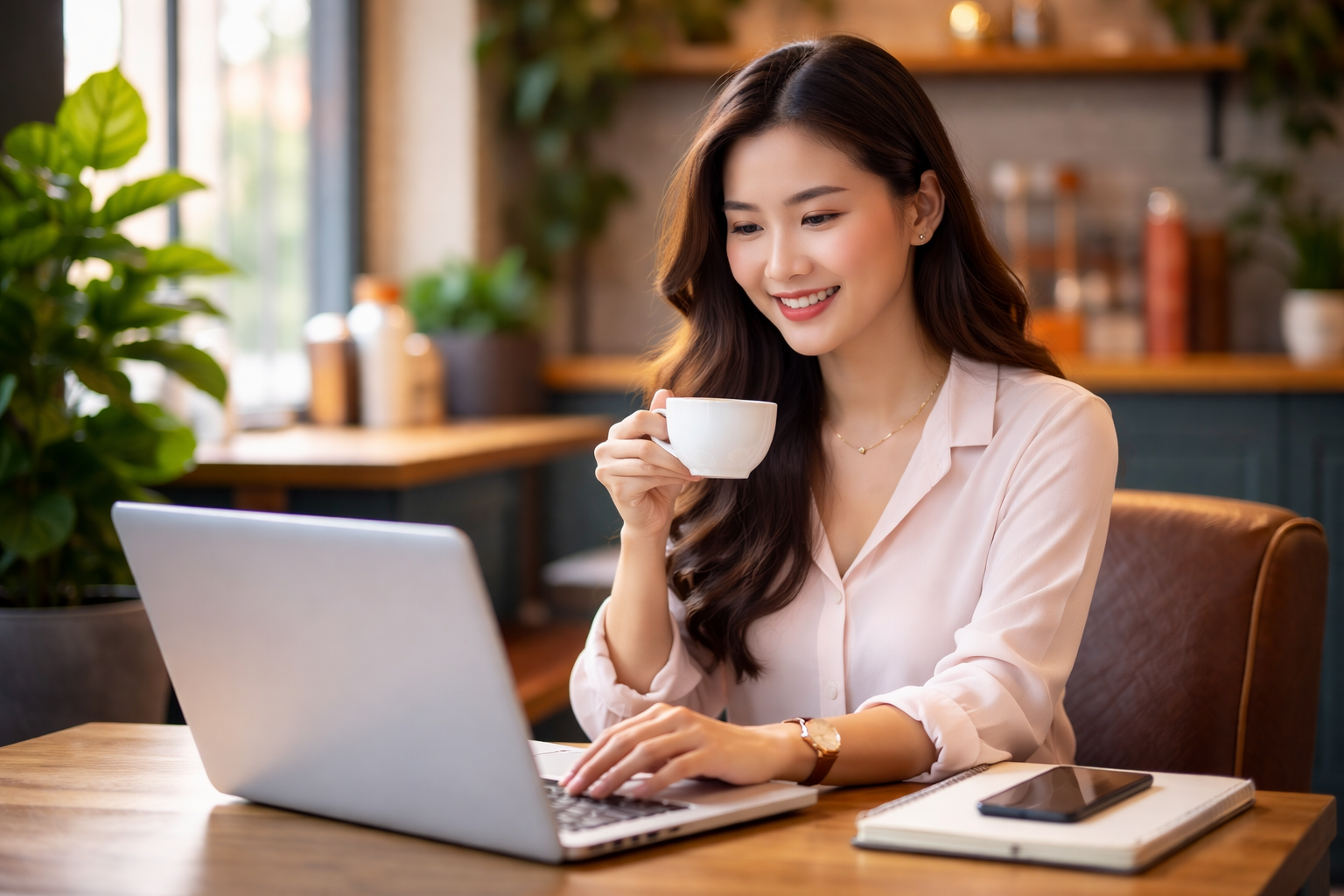 Happy family with financial security